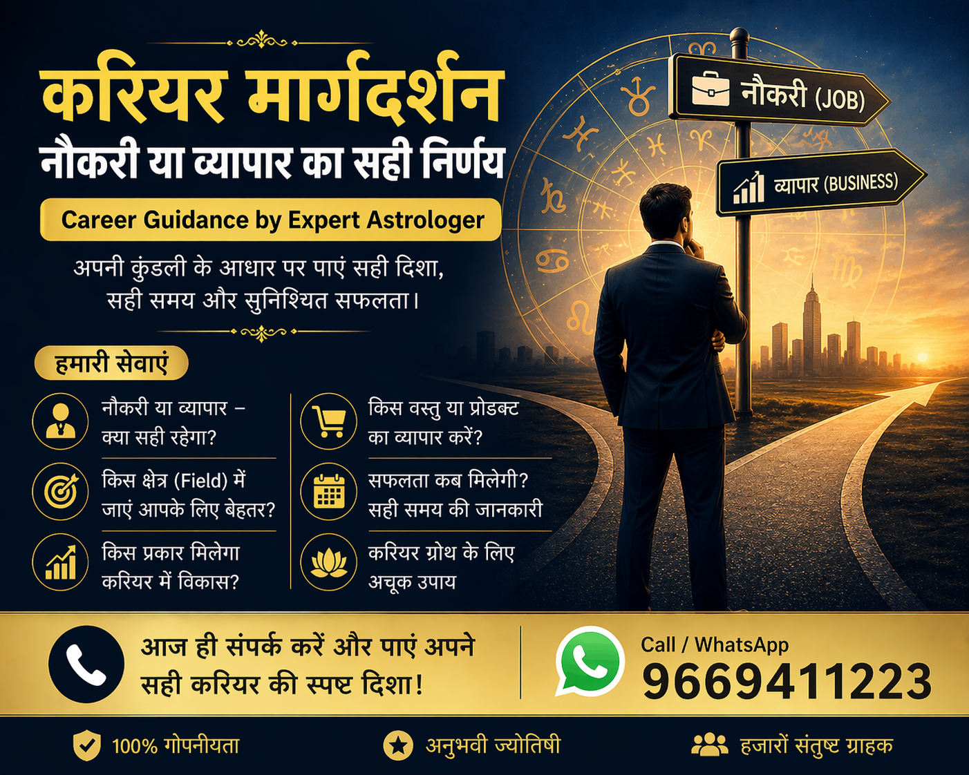 Career Guidance by Astrologer &ndash; Job vs Business Decision, Kundli Analysis