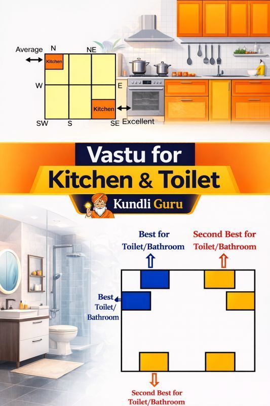 kitchen and toilet vastu correct direction as per vastu shastra